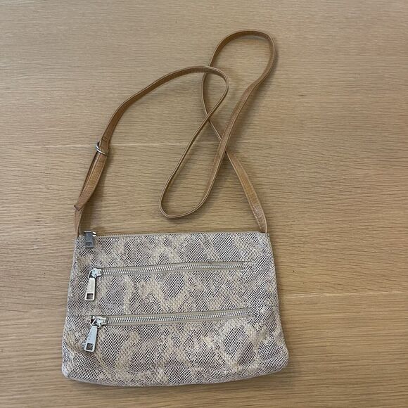 Hobo International Snakeskin Crossbody Purse Bag New